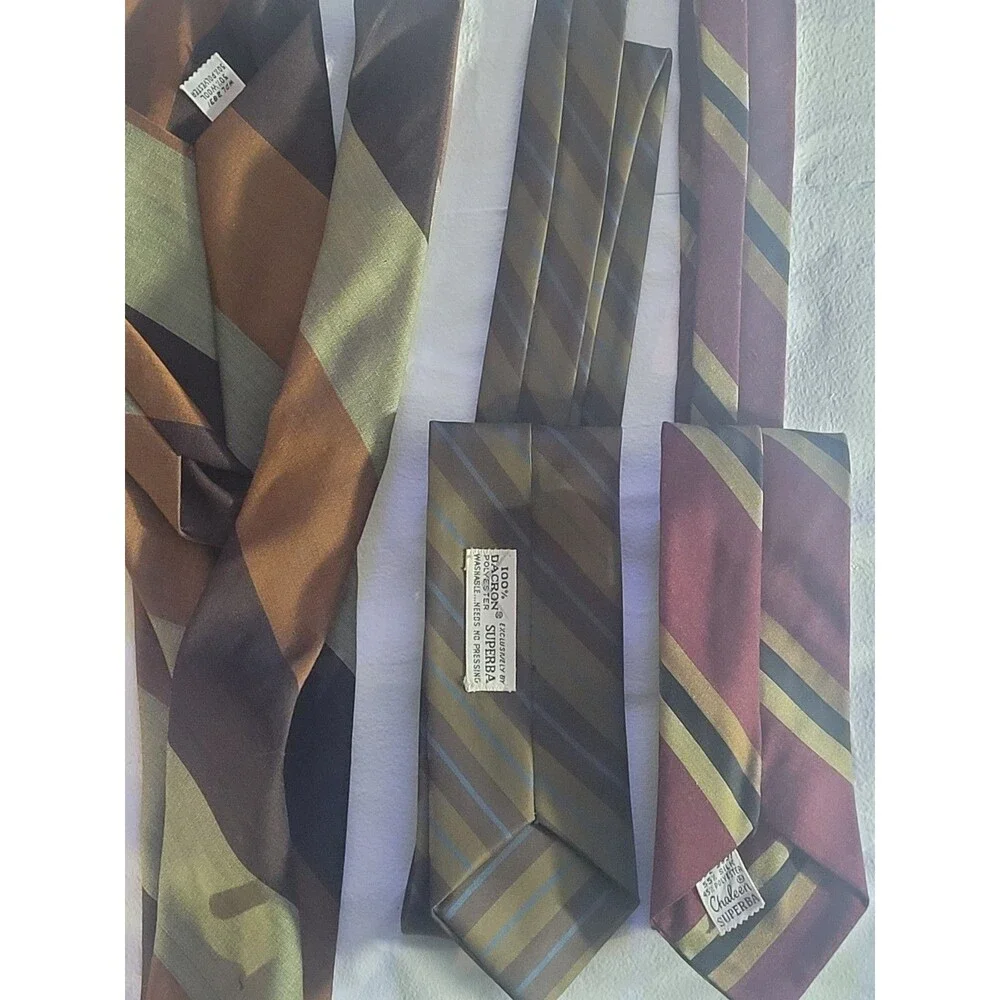 Bundle 12 Vintage Ties-Wembley Pietro di Como Superba 70s Retro Bundle.. #S101